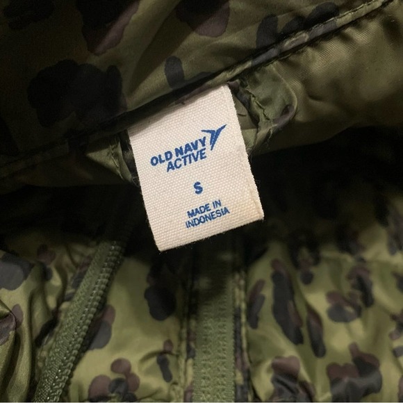 Leopard Puffer Jacket Quilted Narrow Channel Women's Small - Picture 7 of 14